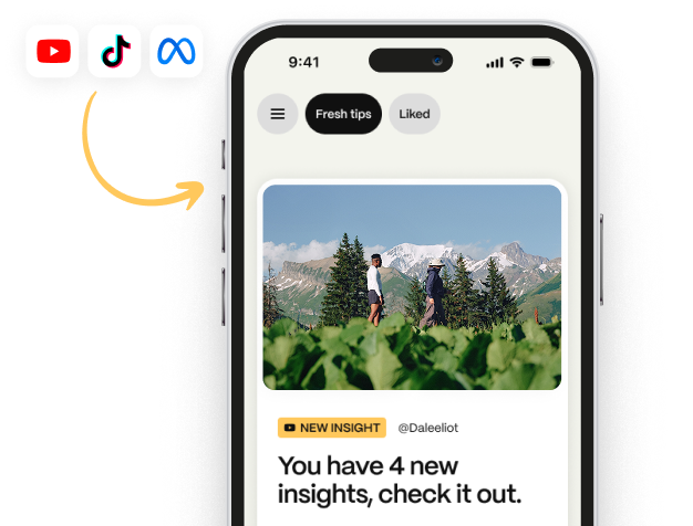 App Carl for Social no celular dos criadores